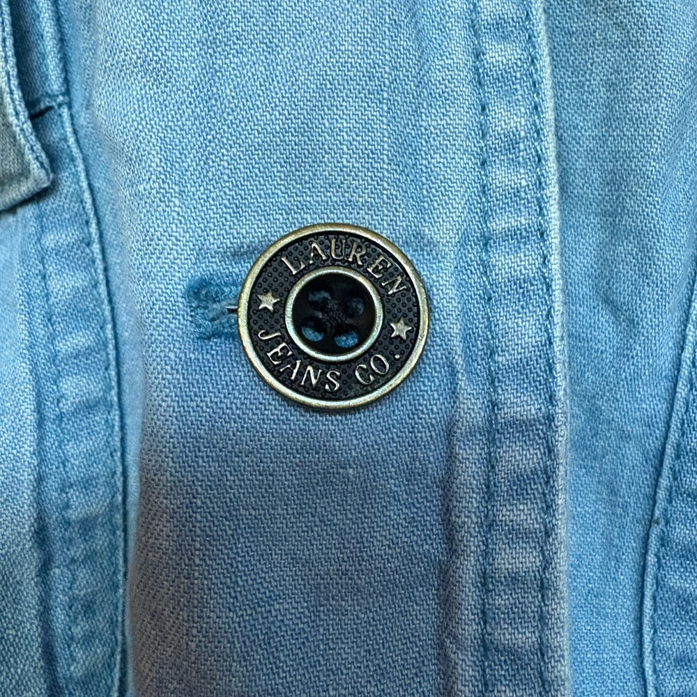 Ralph Lauren Chambray Linen Blend Jacket - Picture 3 of 8